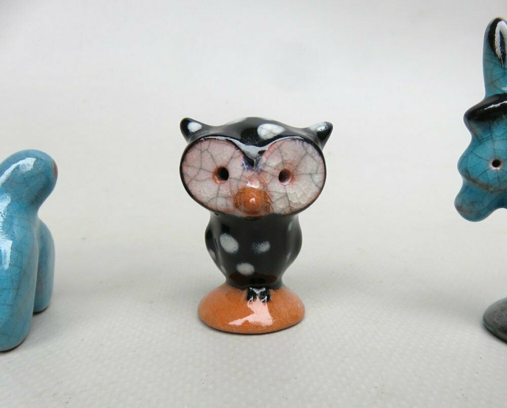 Animal Sculptures In Ceramics By Walter Bosse For Karlsruher Majolika, 1950s, Set Of 4 photo 1307.3