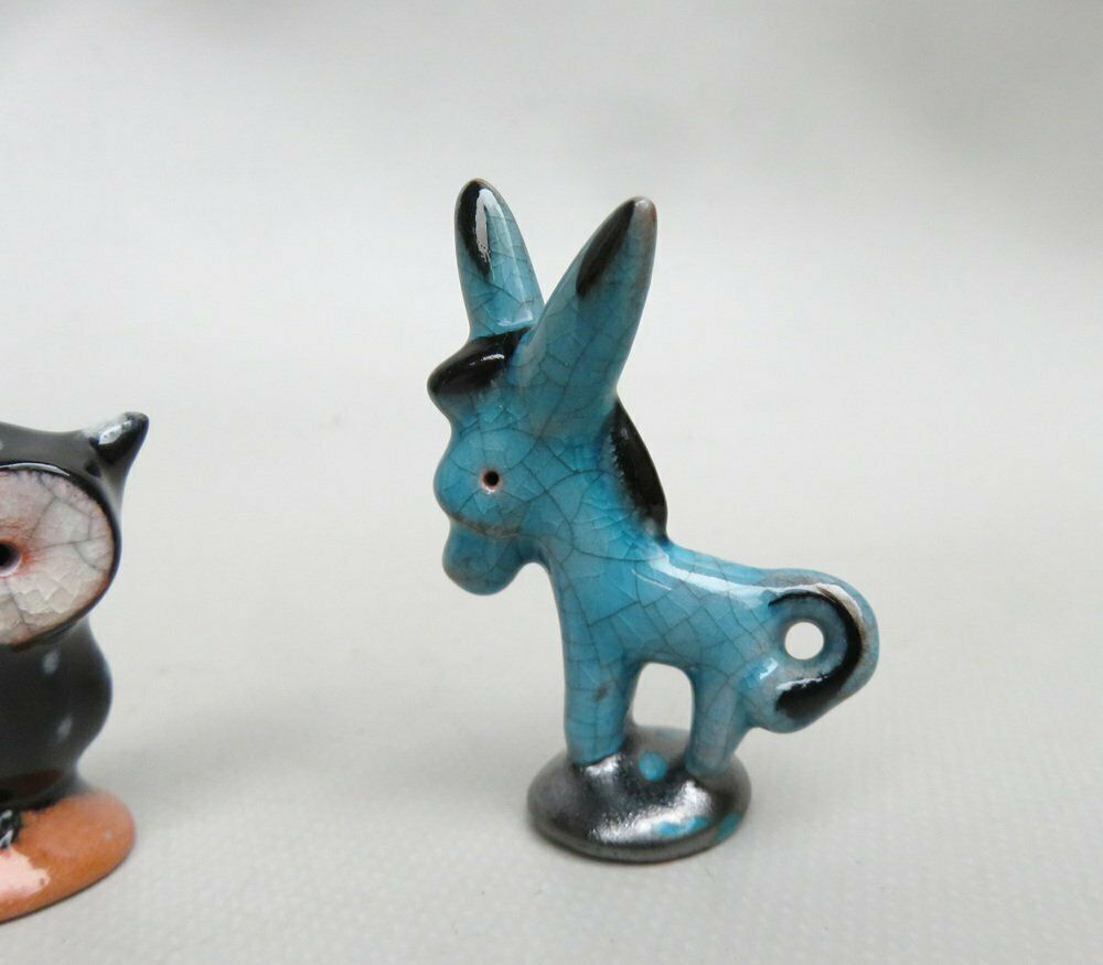 Animal Sculptures In Ceramics By Walter Bosse For Karlsruher Majolika, 1950s, Set Of 4 photo vinterior