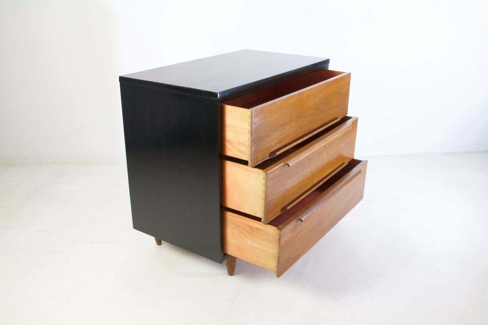 Mid Century Hardwood Chest Of Drawers Italy photo vinterior