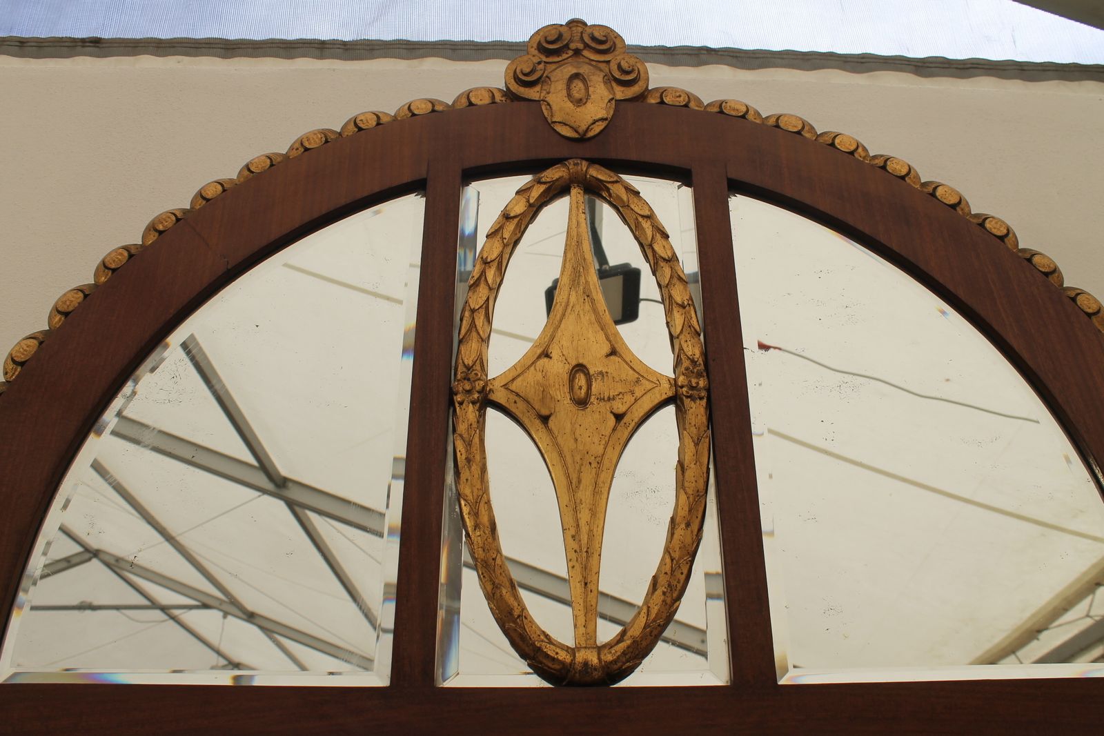 photo furniture Viennese Secession Huge Mahogany Hall Mirror, 1910