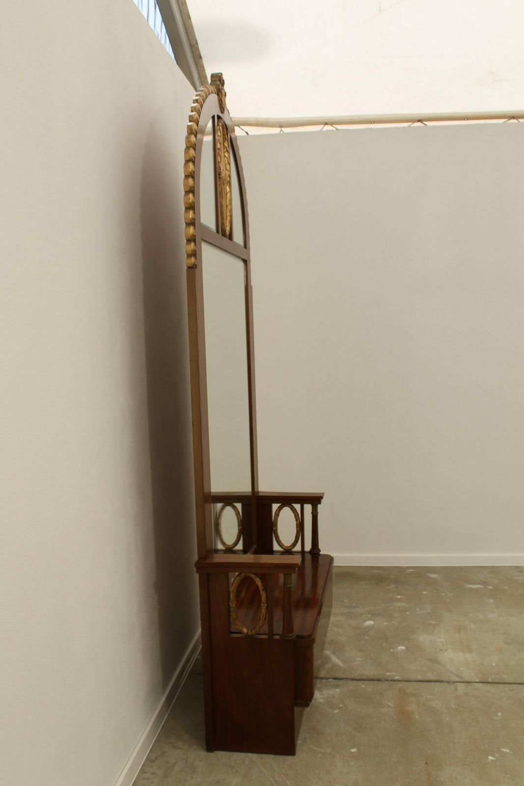 photo vinterior Viennese Secession Huge Mahogany Hall Mirror, 1910