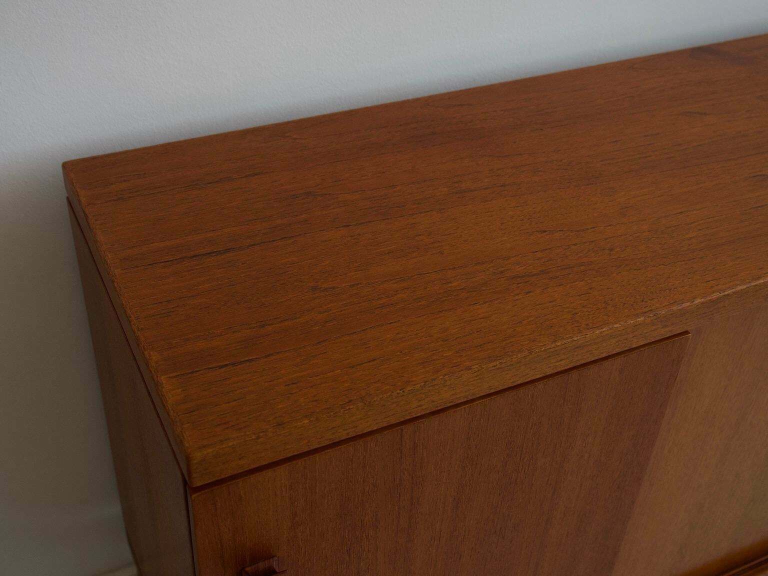 photo vintage Mid 20th Century Modern Teak Sideboard With Brass Details