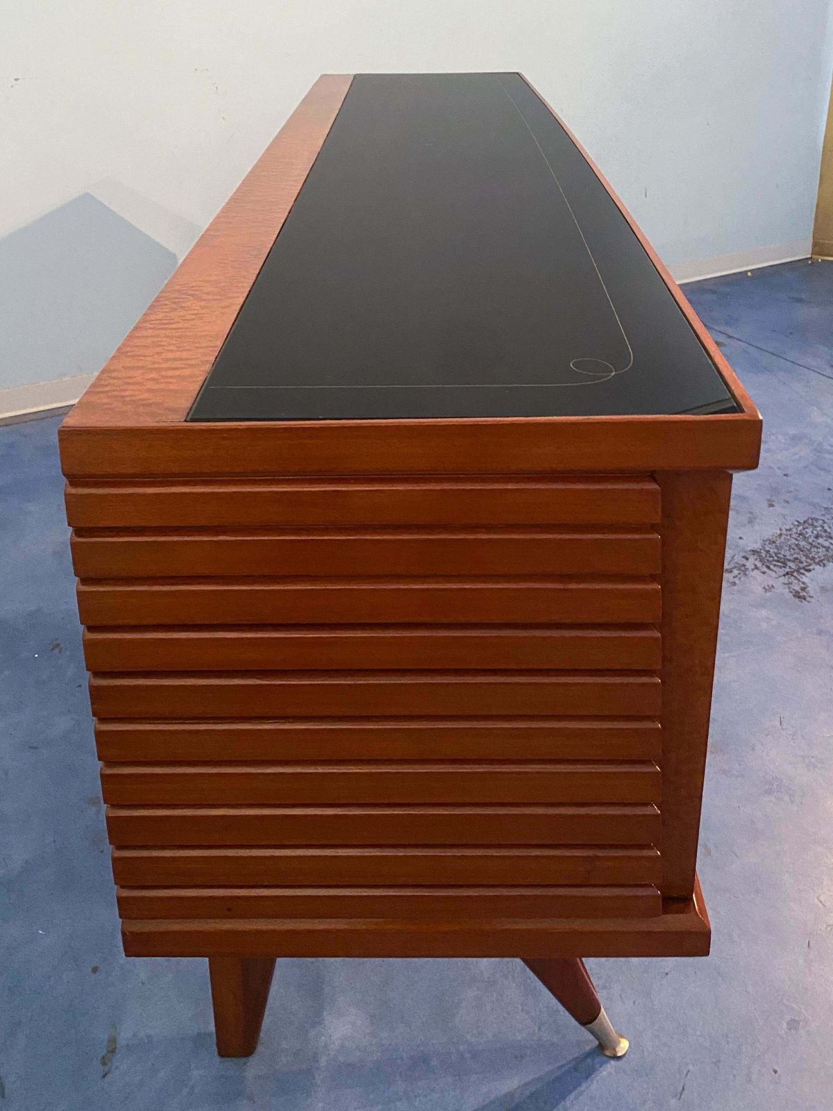 Italian Midcentury Amboyna Briar Sideboard By Vittorio Dassi, 1950s photo buy