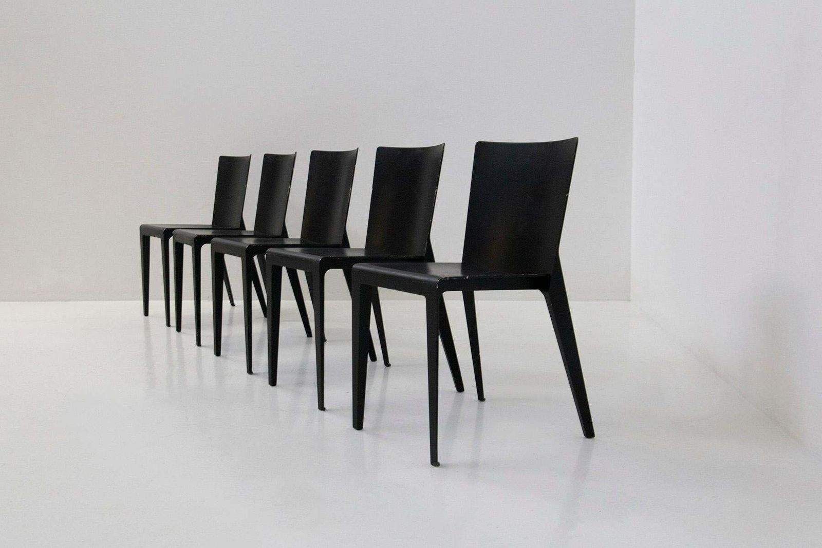 Molteni Chairs Set Of Five Model Alfa By Hannes Wettstein photo for sale