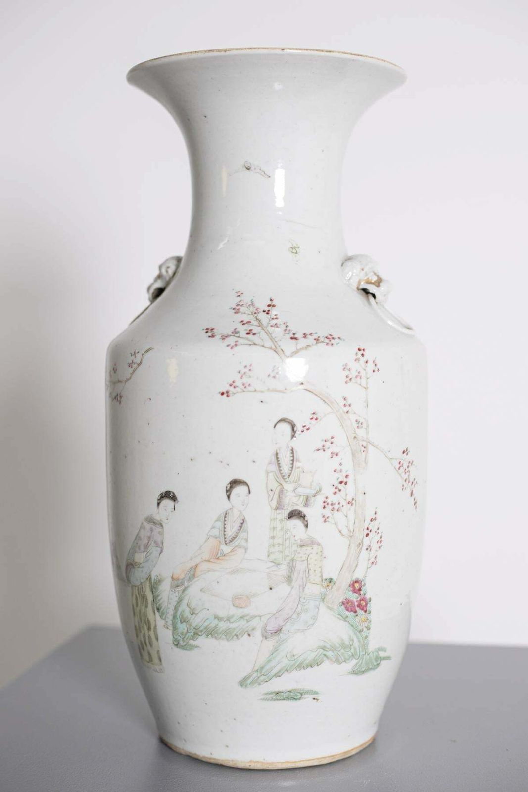 Chinese Porcelain Vase Of Ladies In The Garden photo furniture