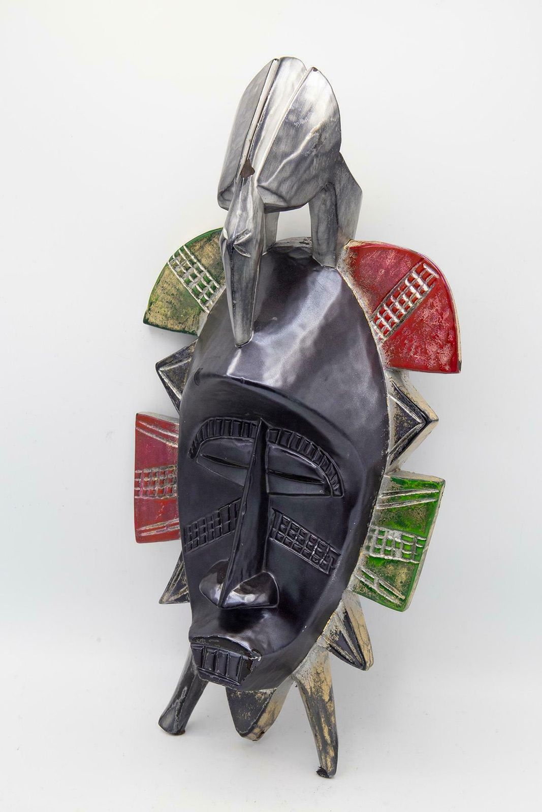 African Futurist Black Tribal Mask By Bomber Bax photo furniture