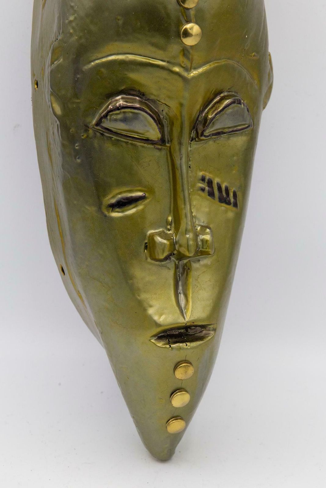 African Futurist Gold Mask Created By Bomber Bax photo furniture