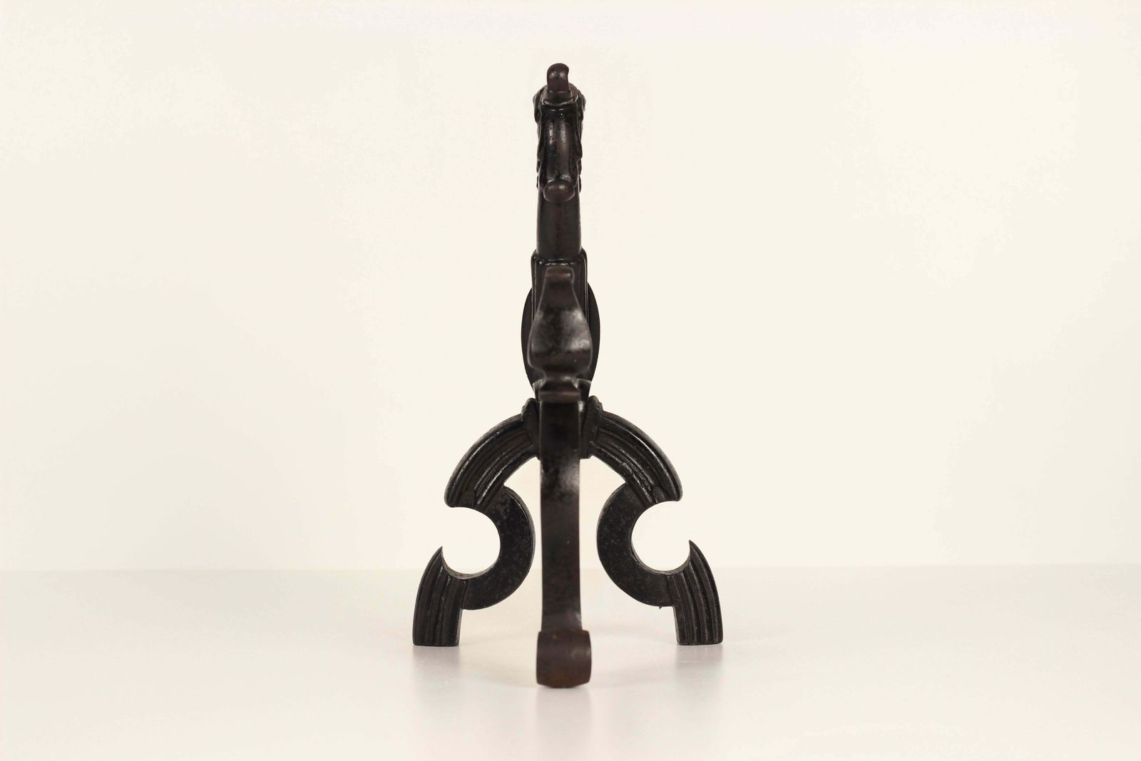 Home Fixtures 19th Century Victorian Gothic Fire Dogs Or Fire Dogs In The Shape Of Gryphons photo