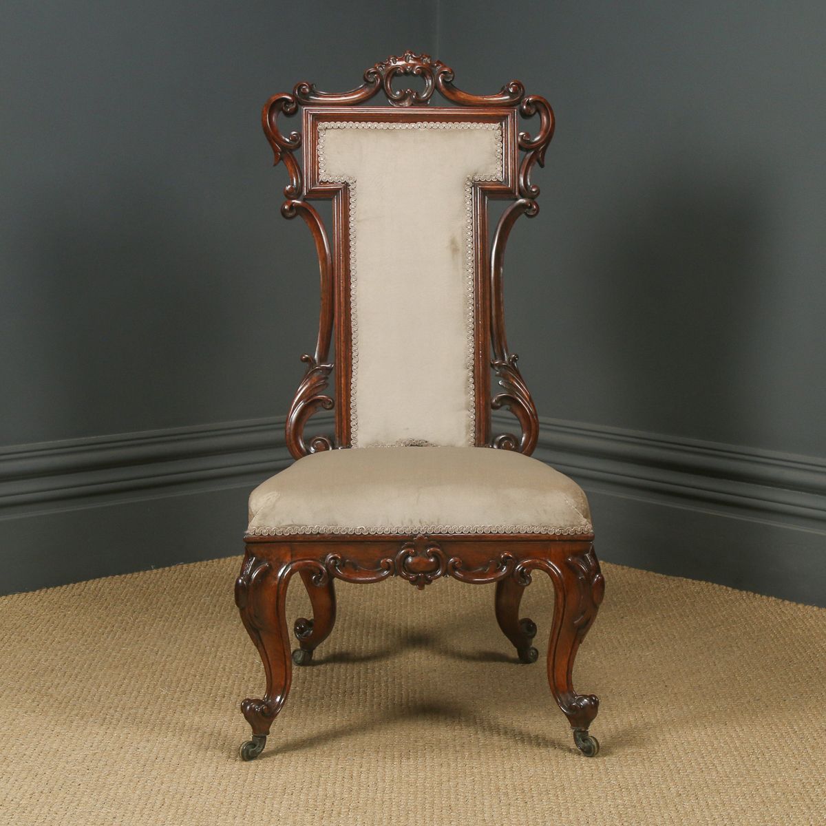 English Victorian Rosewood Prie Dieu Prayer Nursing Chair (Circa 1860) photo furniture