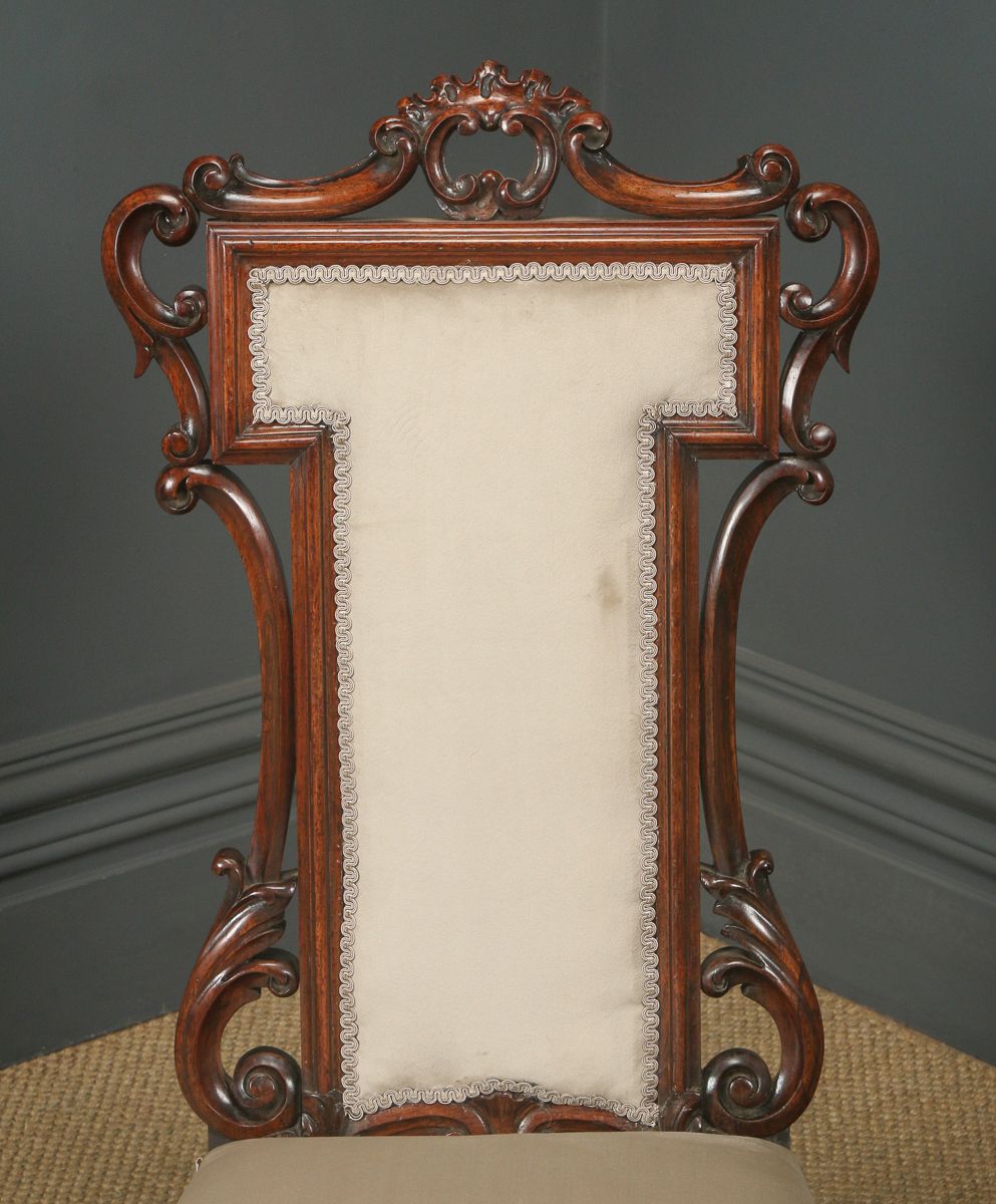 English Victorian Rosewood Prie Dieu Prayer Nursing Chair (Circa 1860) photo Furniture