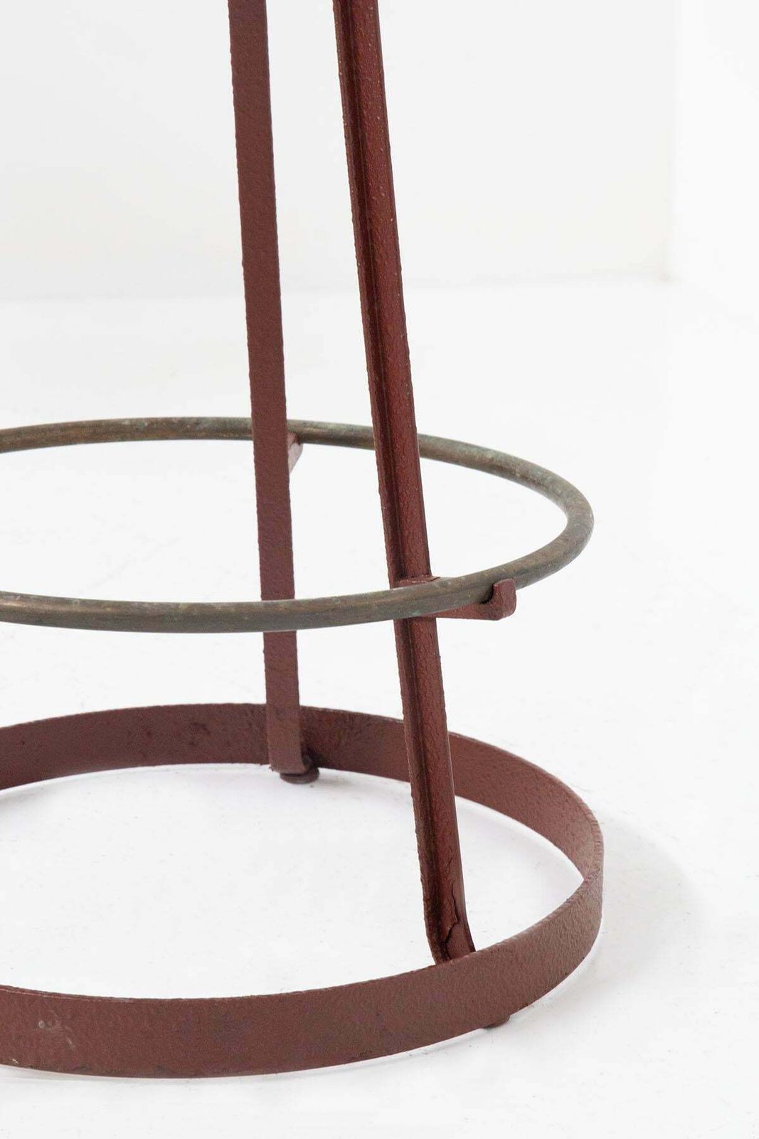 photo for sale Marzio Cecchi Pair Of Italian Red Rope High Stools