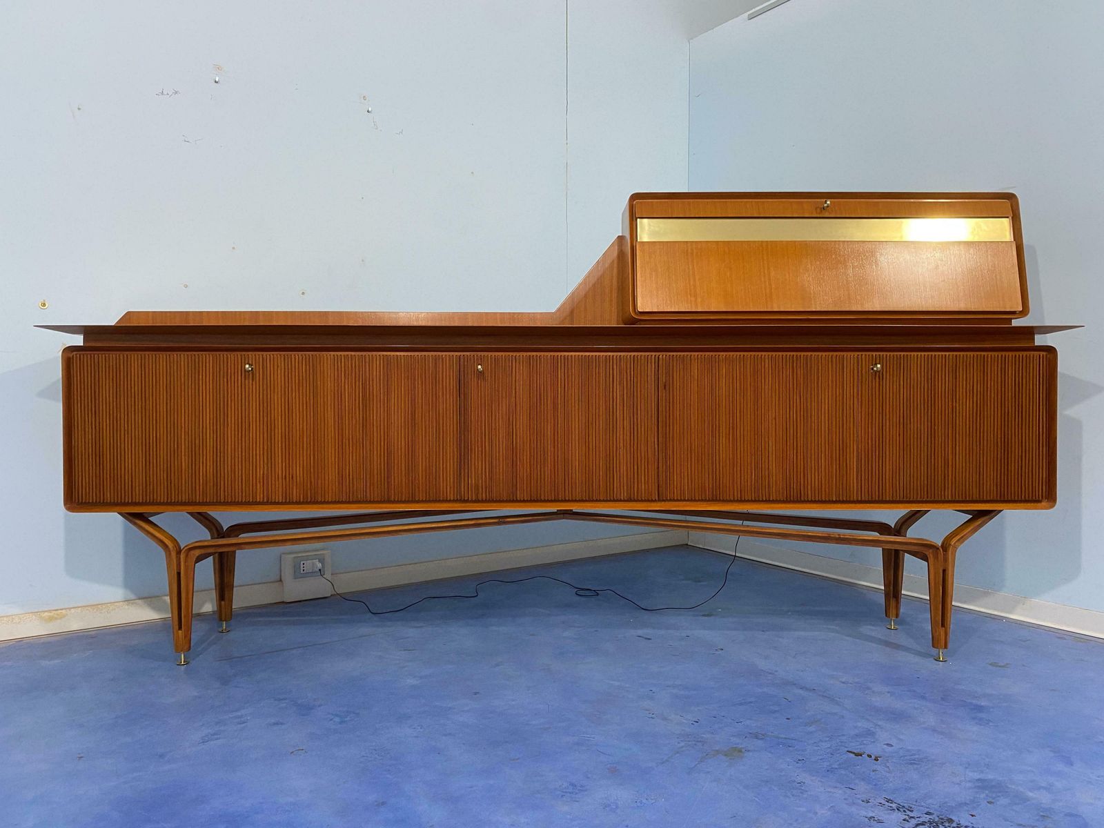 Italian Midcentury Sideboard By Consorzio Esposizione Mobili Di Cantù, 1960s photo furniture