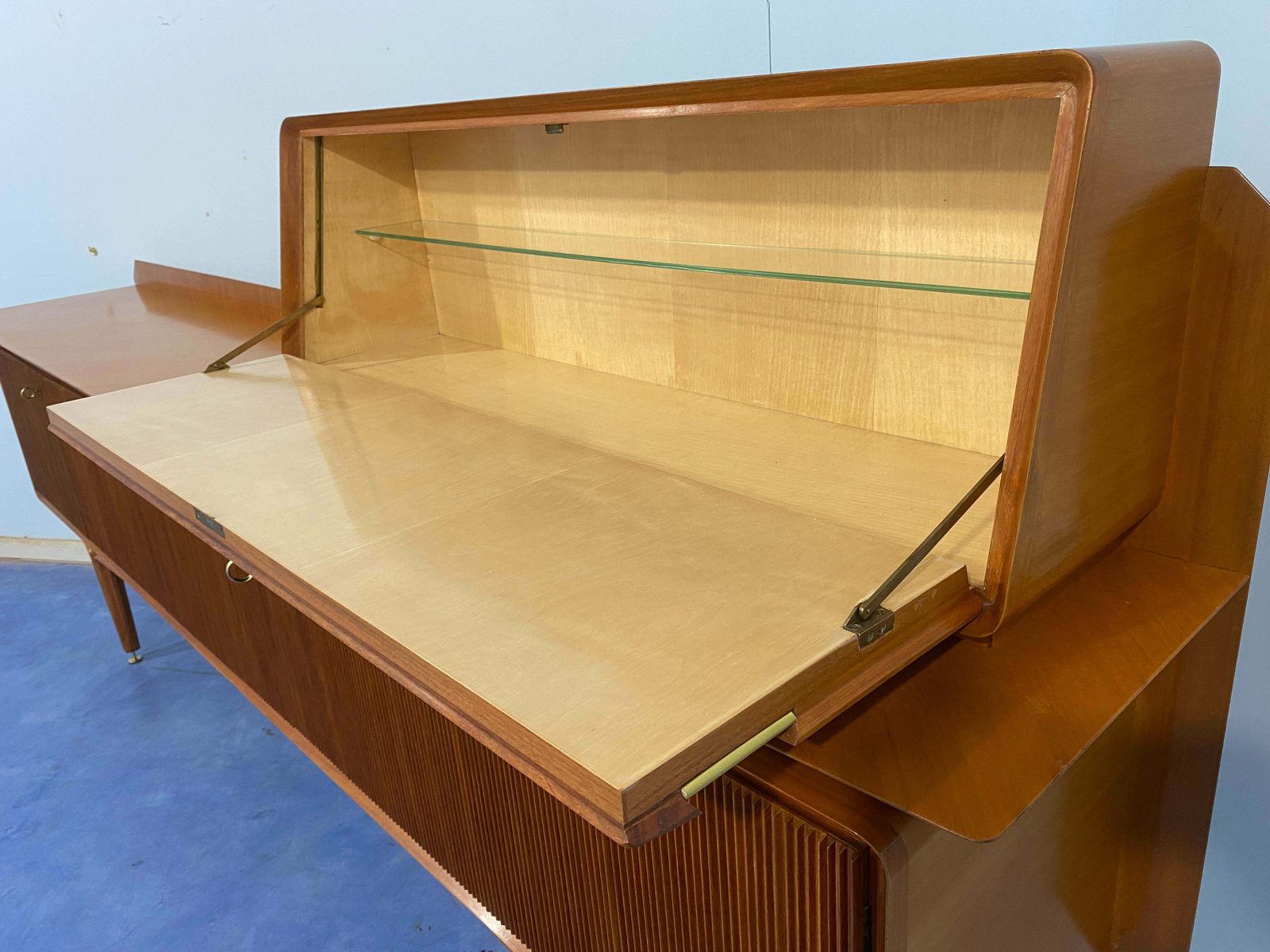 14226.0 Italian Midcentury Sideboard By Consorzio Esposizione Mobili Di Cantù, 1960s photo