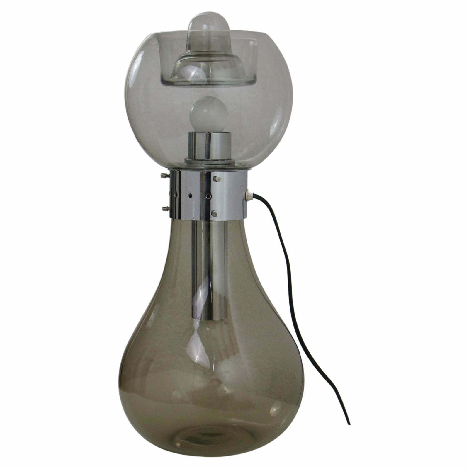 Italian Space Age Iconic Table Lamp "Birillo" By Carlo Nason Per Mazzega, 1960s photo furniture