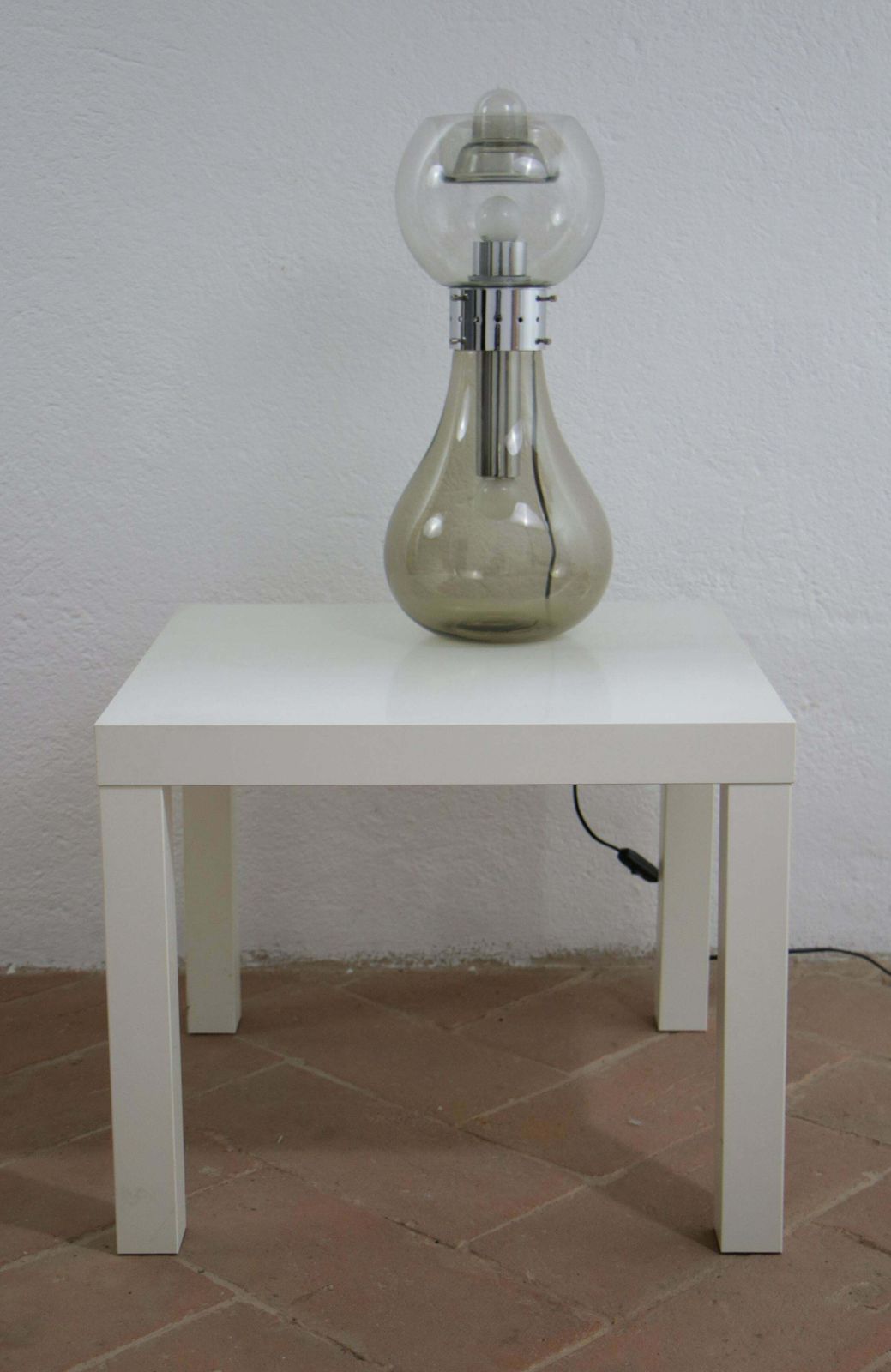 Italian Space Age Iconic Table Lamp "Birillo" By Carlo Nason Per Mazzega, 1960s photo for sale
