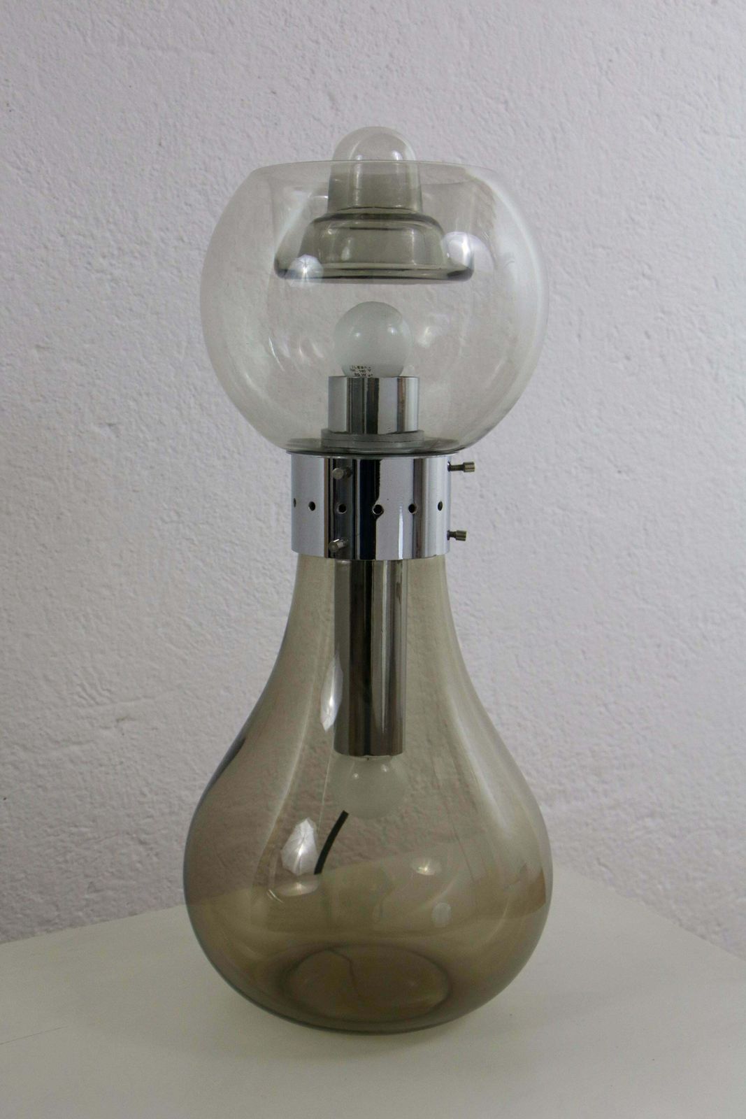 Italian Space Age Iconic Table Lamp "Birillo" By Carlo Nason Per Mazzega, 1960s photo buy