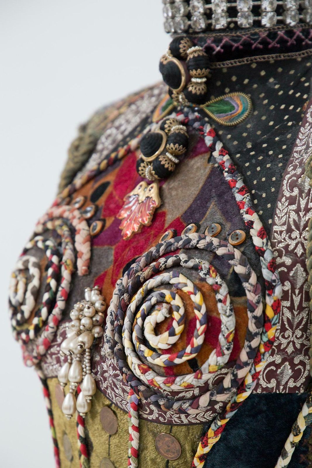 Susanna Hardage Mannequin With Textile Assemblage, Coins And Costume Jewellery photo buy