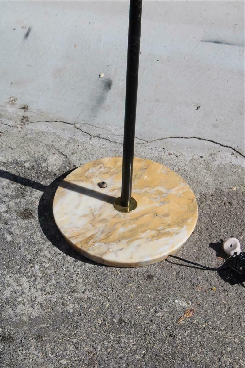 Mid Century Italian Floor Lamp Stilnovo Marble Brass Plexiglass photo 2988.0