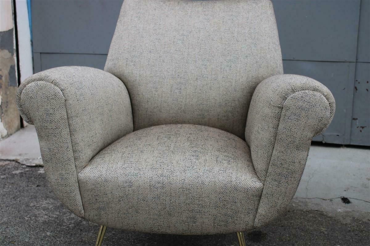 photo furniture Pair Mid Century Italian Design Armchairs Gigi Radice For Minotti 1950s