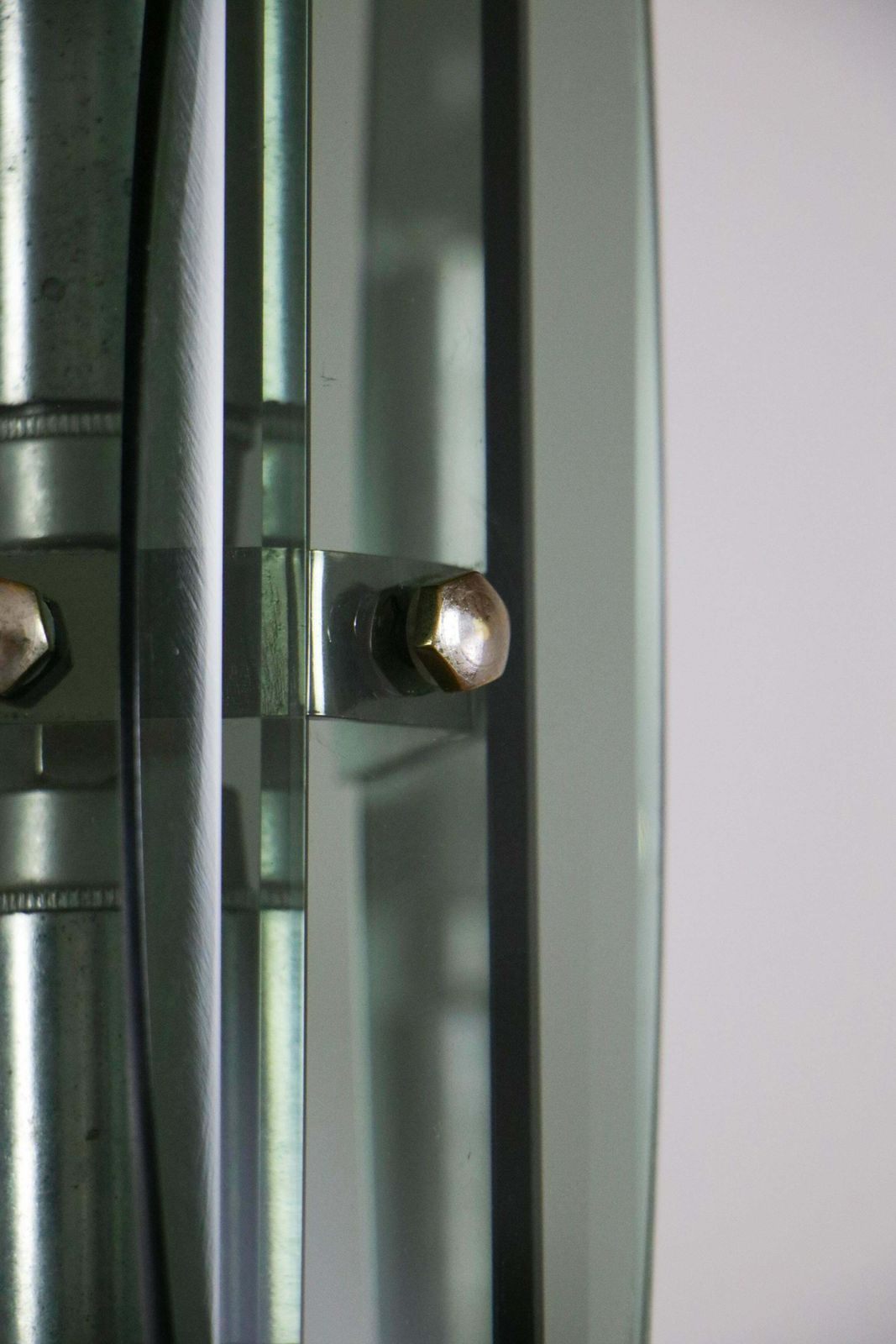 Italian Mid Century Space Age Chandelier Veca Style By Fontana Arte, 1970s photo vinterior