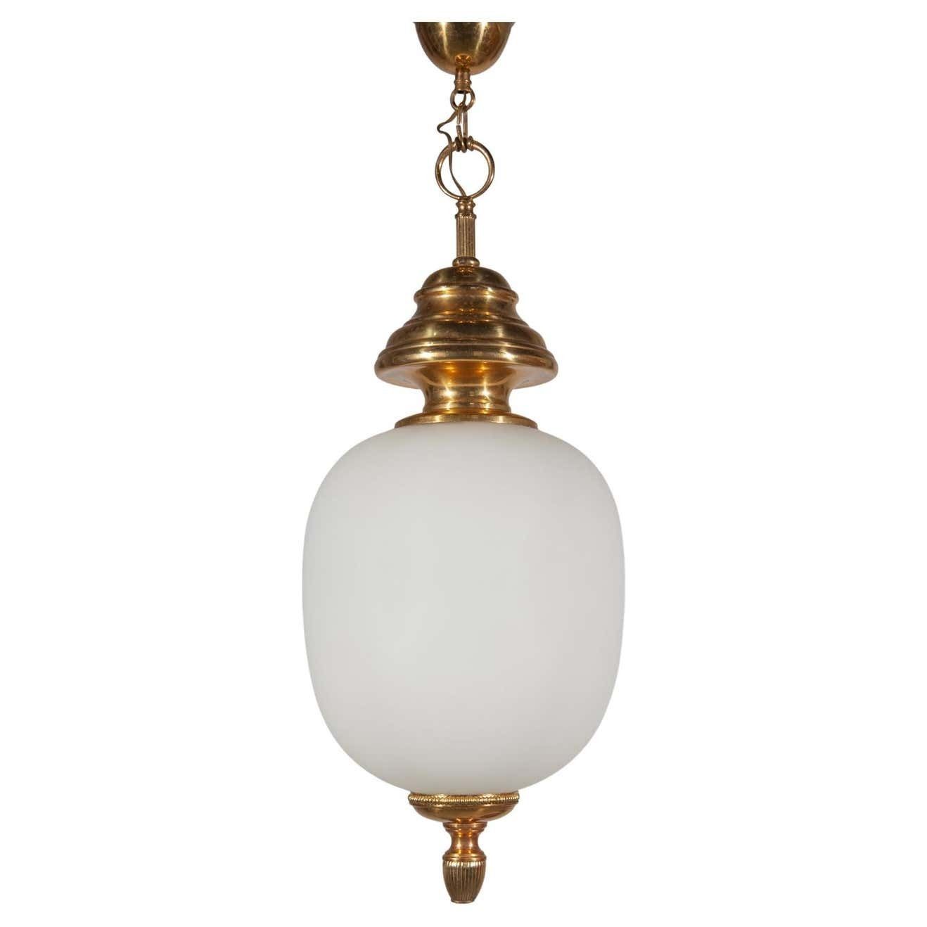 Hollywood Regency Opaline 1950s ''China'' Pendant Lamp, Italy photo furniture