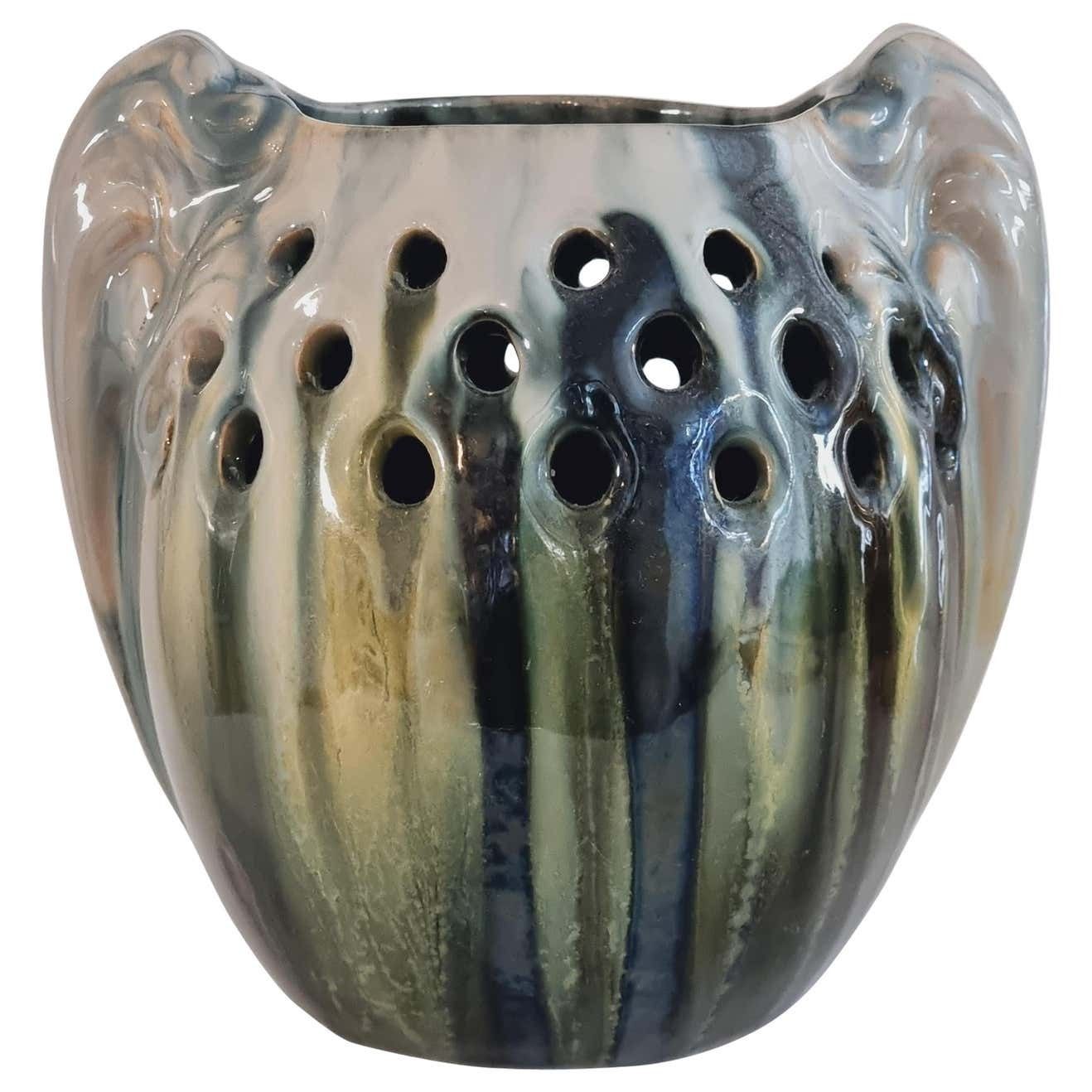 Michael Andersen & Son (Ma&S), Rare Ceramic Vase, Jugend Early 20th C, Denmark