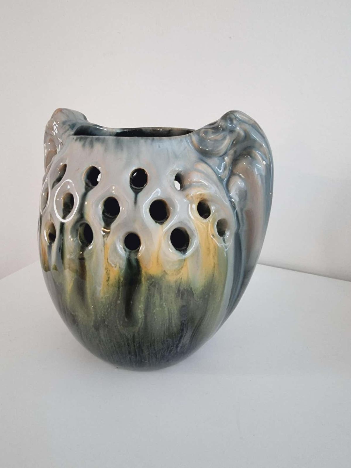 photo vintage Michael Andersen & Son (Ma&S), Rare Ceramic Vase, Jugend Early 20th C, Denmark