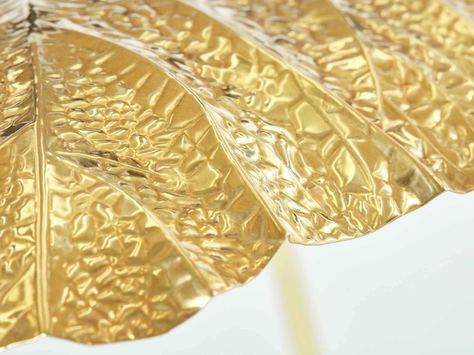 Luminaires Lampe de table Rhubarb en laiton Tommaso Barbi pour Bottega Gadda, années 1970 photo