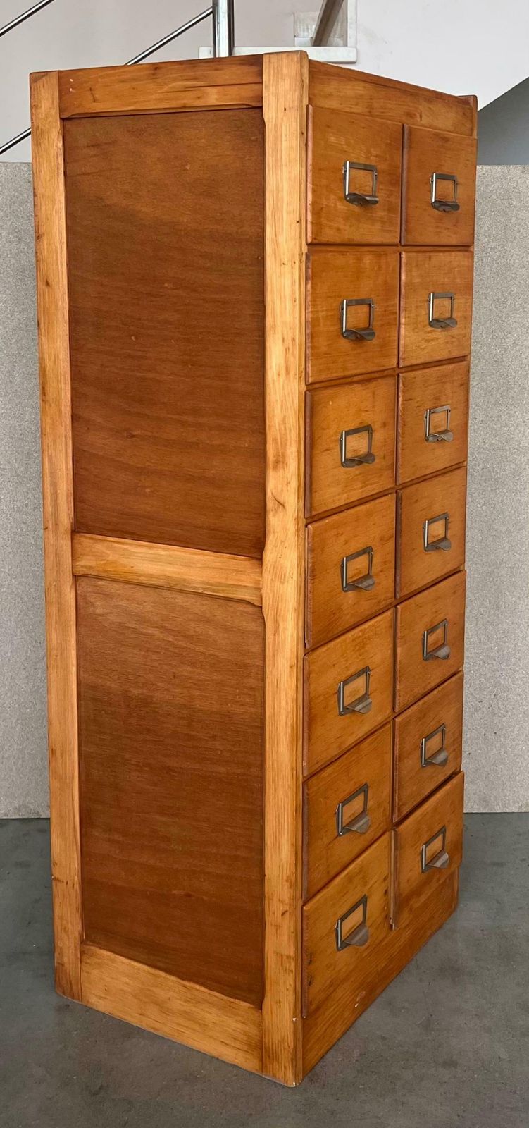Large Bank Of French Art Deco Filing Drawers, Circa 1930s photo 2786.0