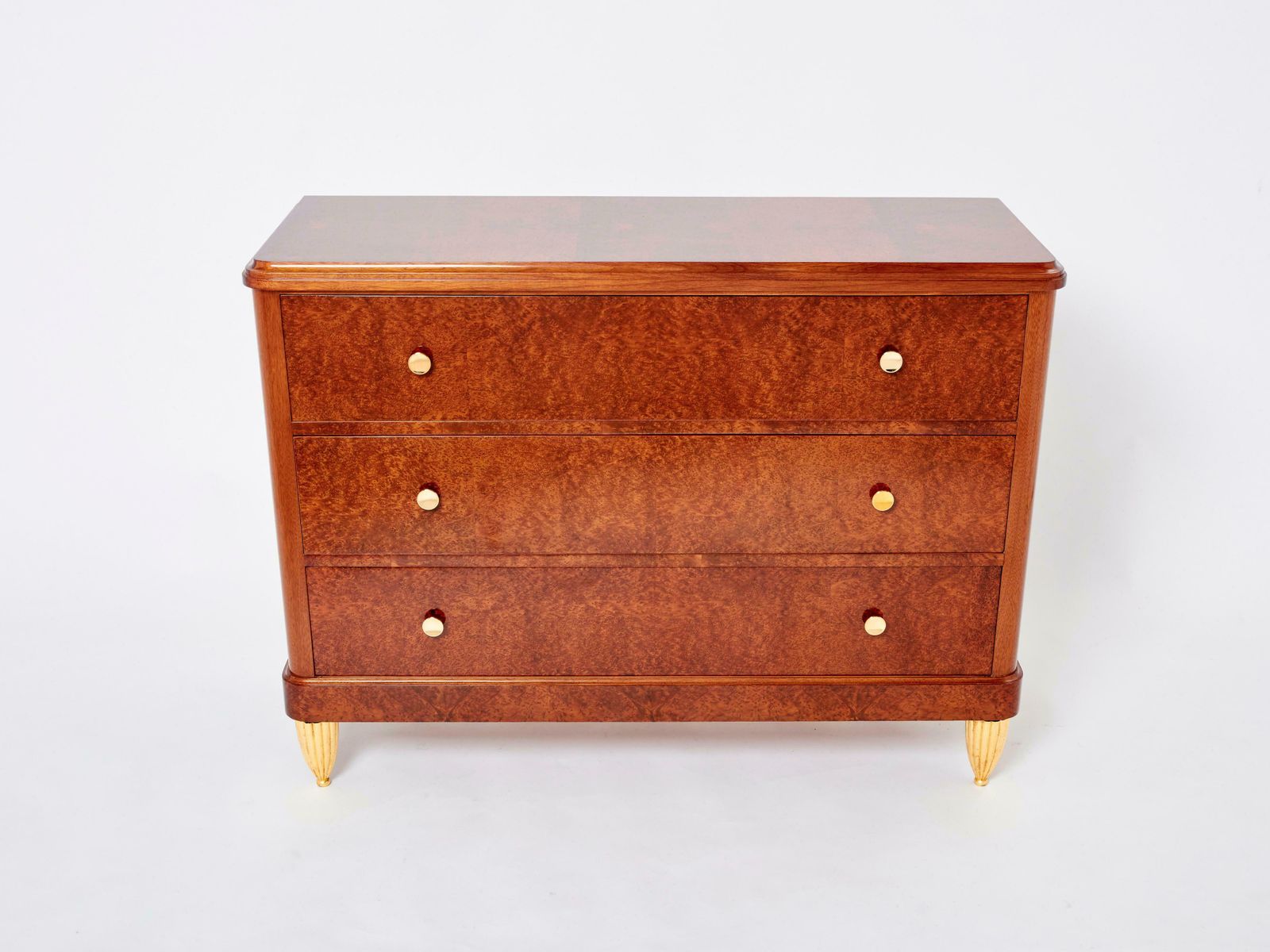 Art Deco Amboyna Burl Wood Commode Attr. Maurice Dufrène 1940s photo buy