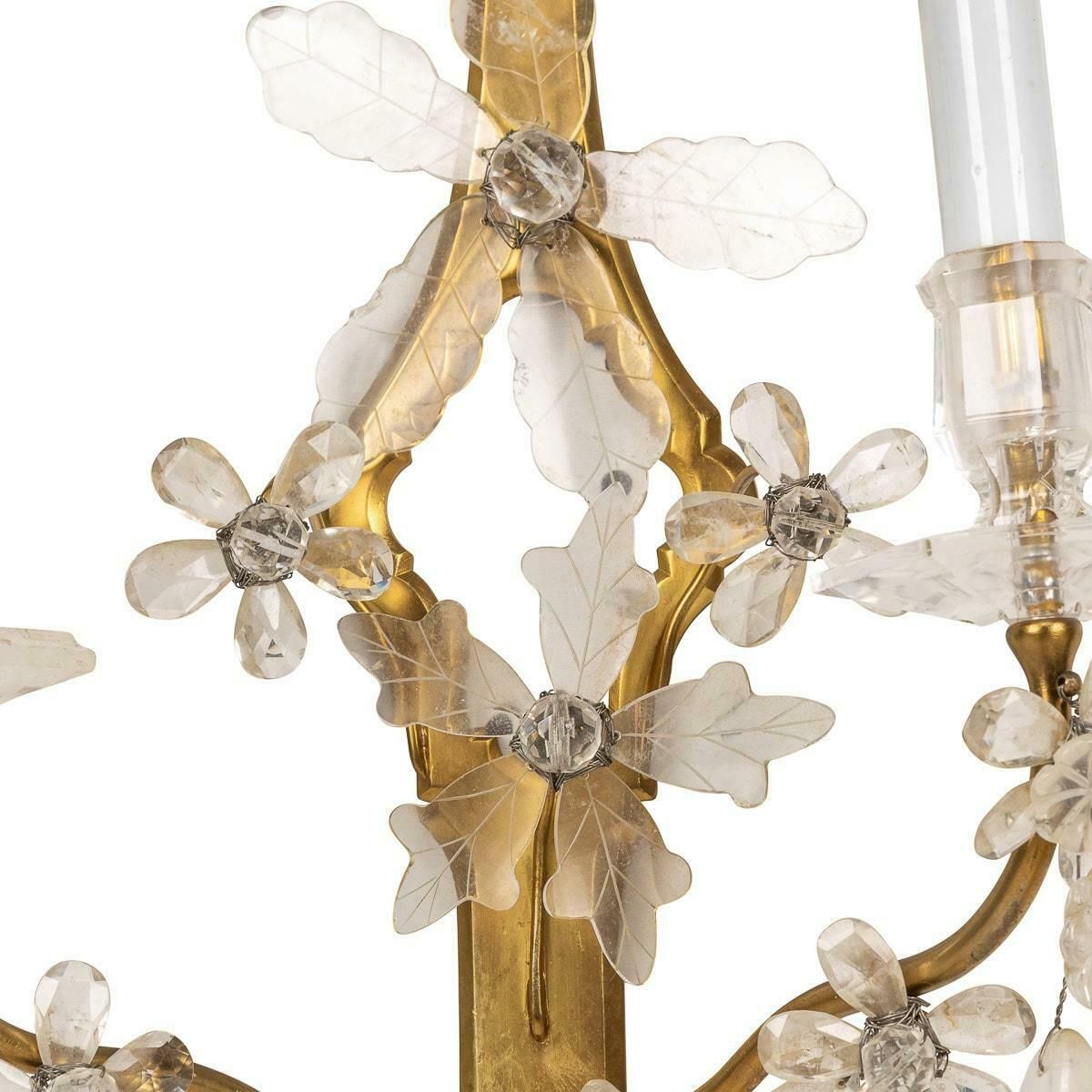 20th Century French Baroque Style D'appliques Wall Lights, Maison Bagues, C.1900 photo vintage