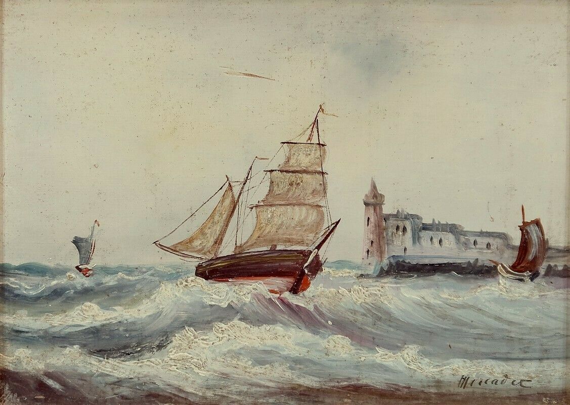 Marine Painting, 19th Century photo 2461.7