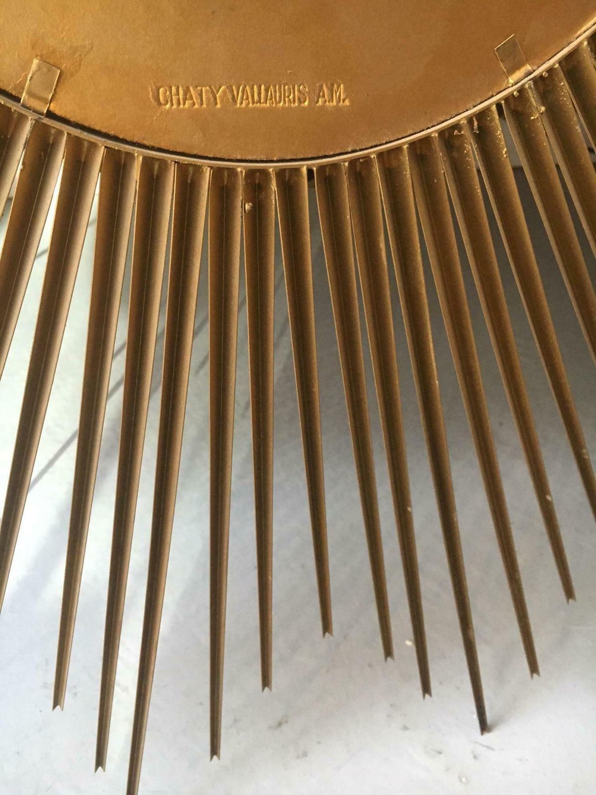 Large 100 Cm Sunburst Mirror Signed Chaty Vallauris  France 1950s photo buy