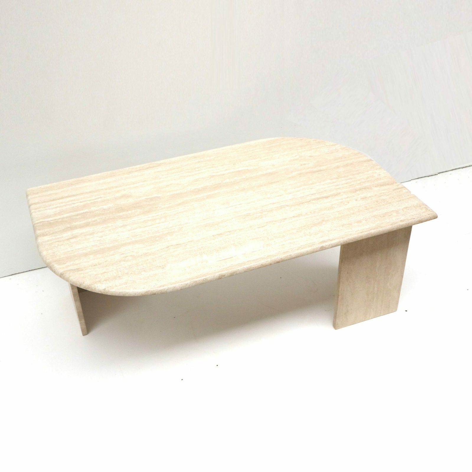 Italian Design Vintage Travertine Coffee Table Made In The 70s photo for sale