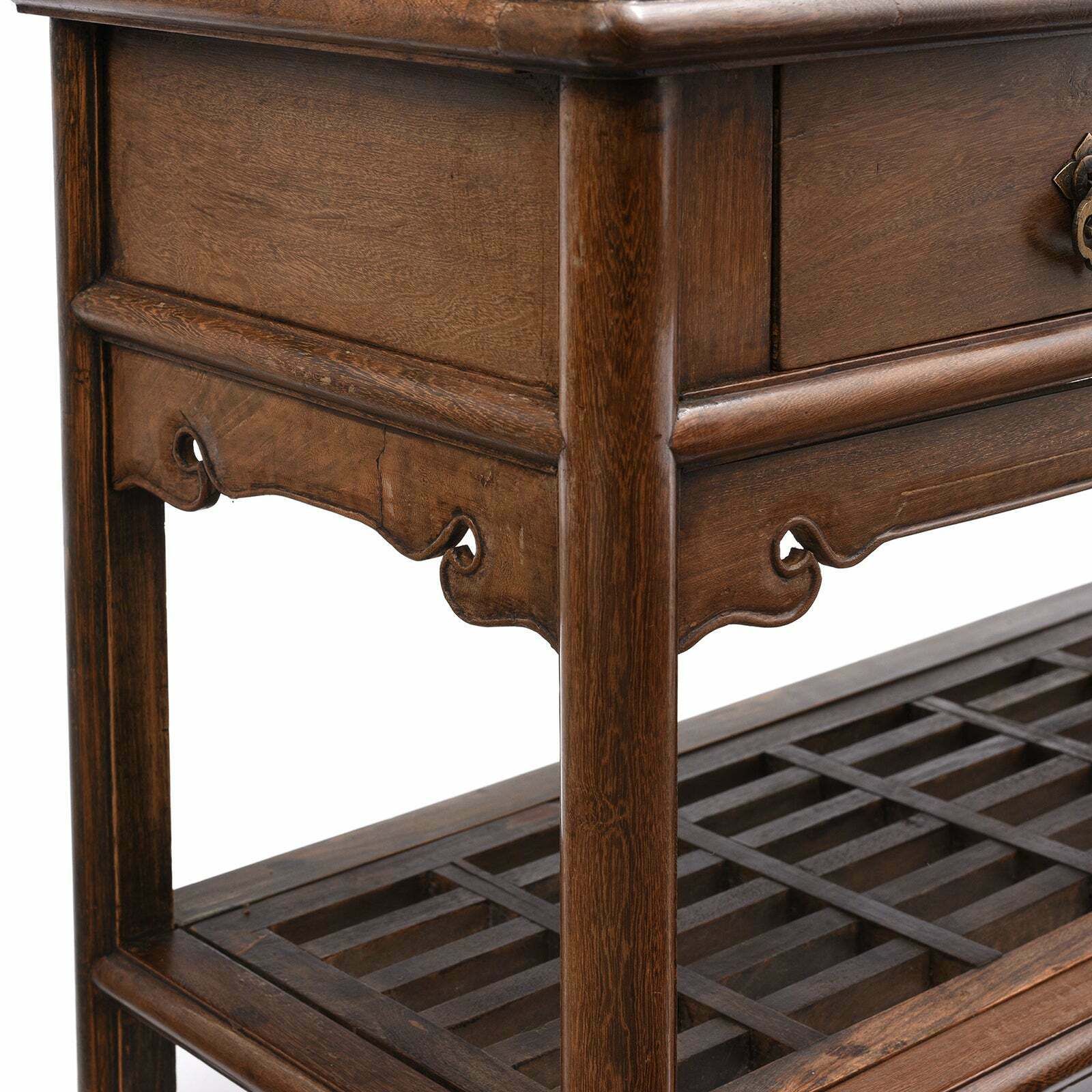 Furniture Pair Of Chinese Jichimu Yuanjiaogui Taper Cabinets On Stands Qing Dynasty photo