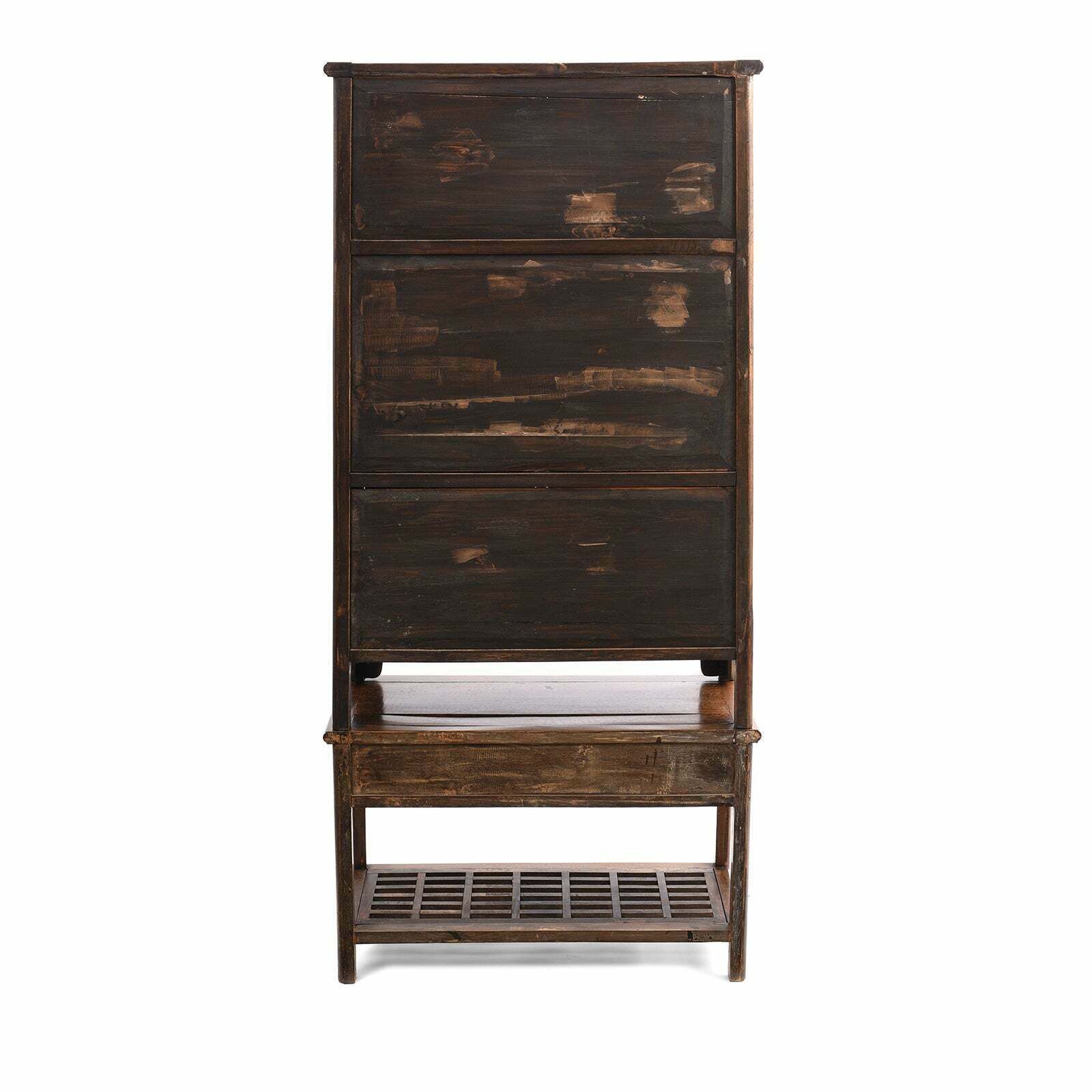 photo buy Pair Of Chinese Jichimu Yuanjiaogui Taper Cabinets On Stands Qing Dynasty