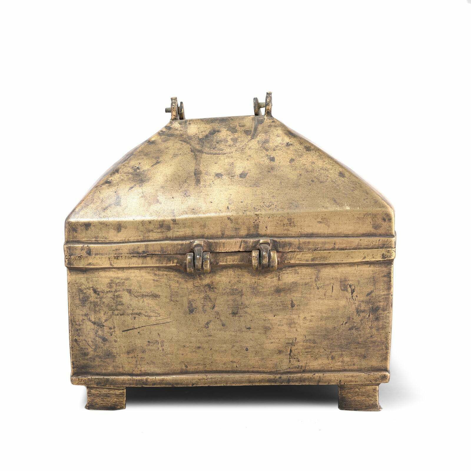 Brass Jewellery Casket From Rajasthan 18th Century photo Furniture
