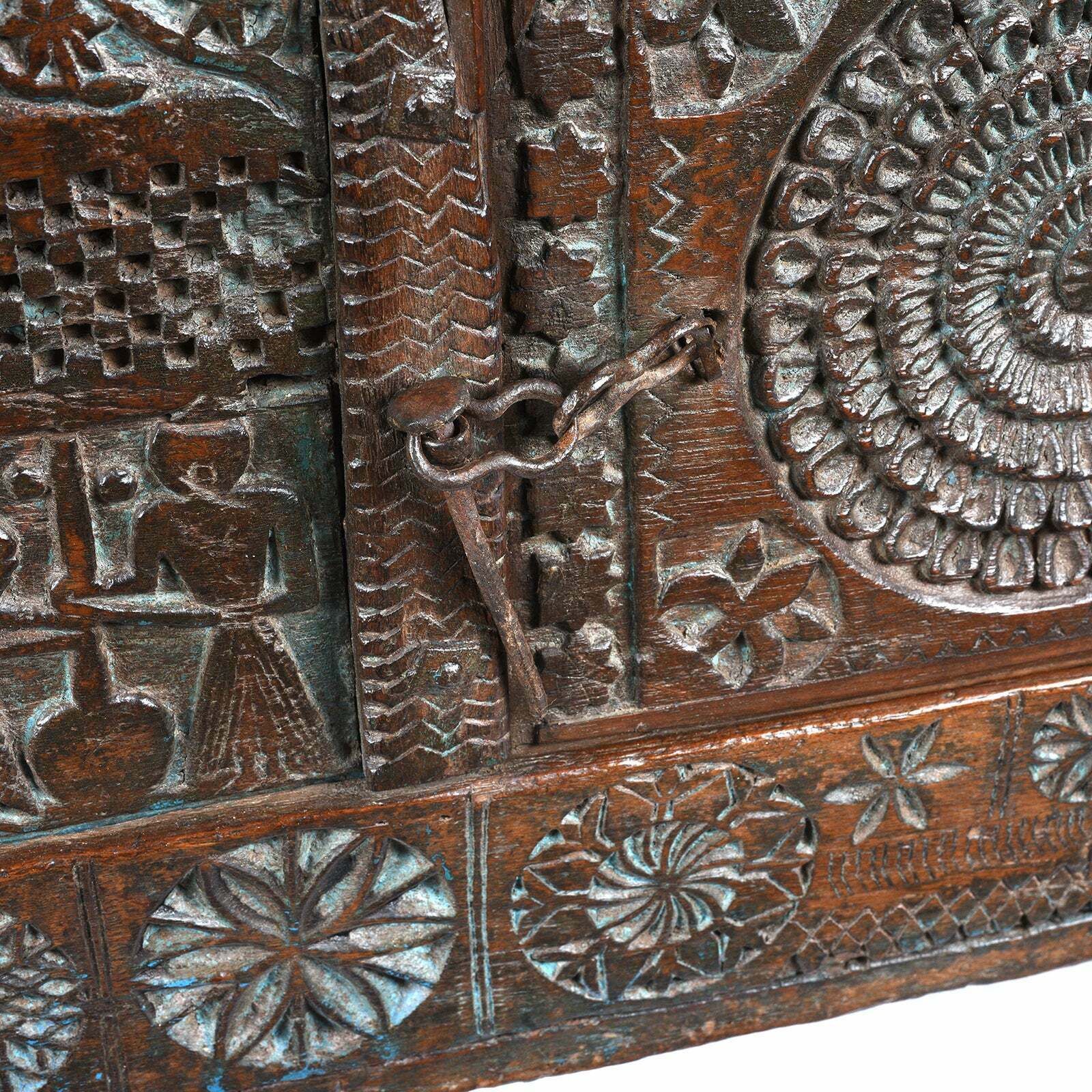 photo buy Antique Indian Majus Dowry Chest From Saurashtra, 19th Century