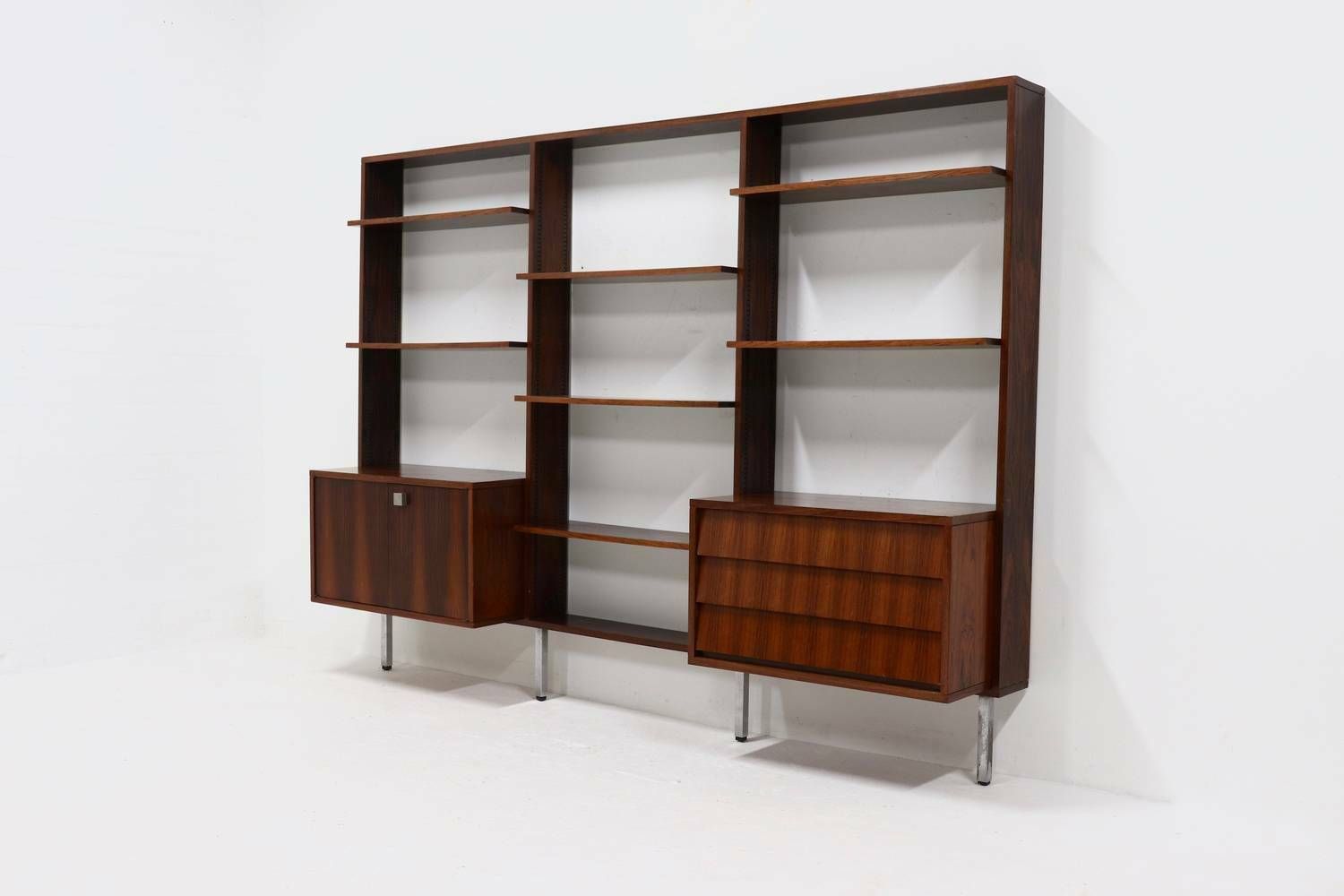 Rosewood Wall Unit By Alfred Hendrickx For Belform Belgium 1960s