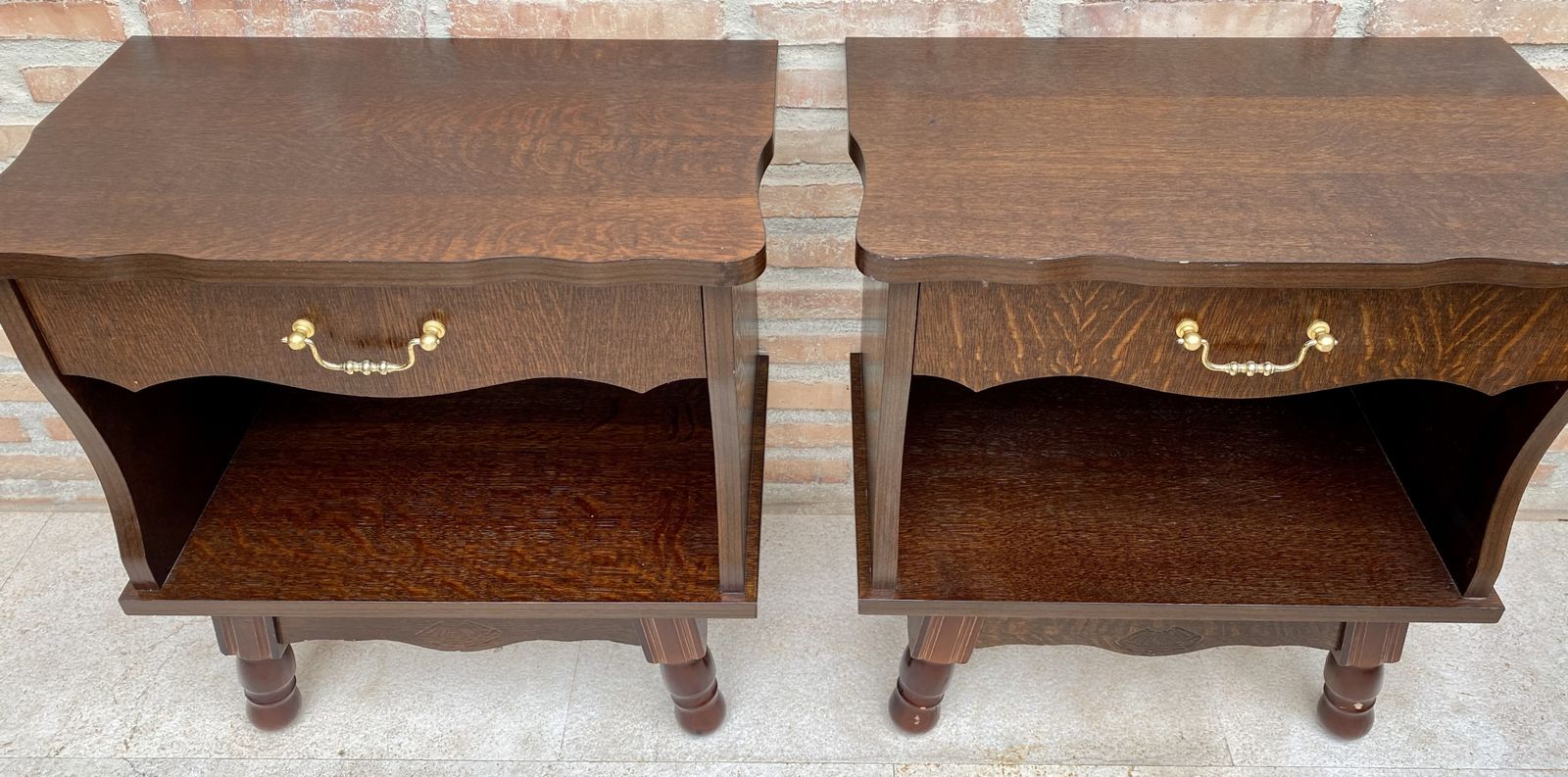 photo for sale Mid 20th Century Wood Nightstands With One Drawer
