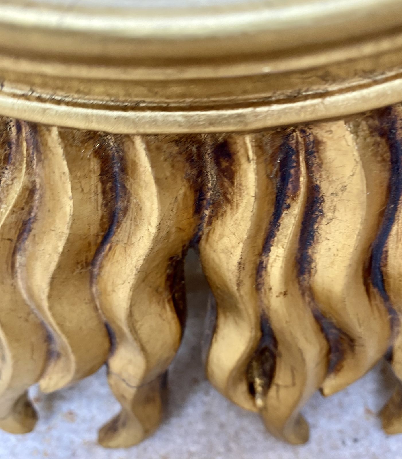 photo furniture Mid 20th French Century Sunburst Mirror In Gold