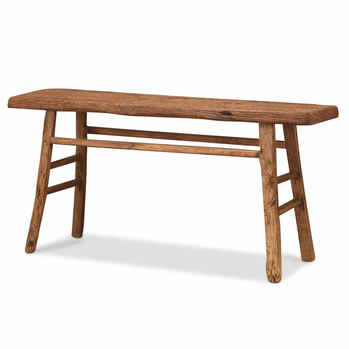 Thick Plank Top Console Table