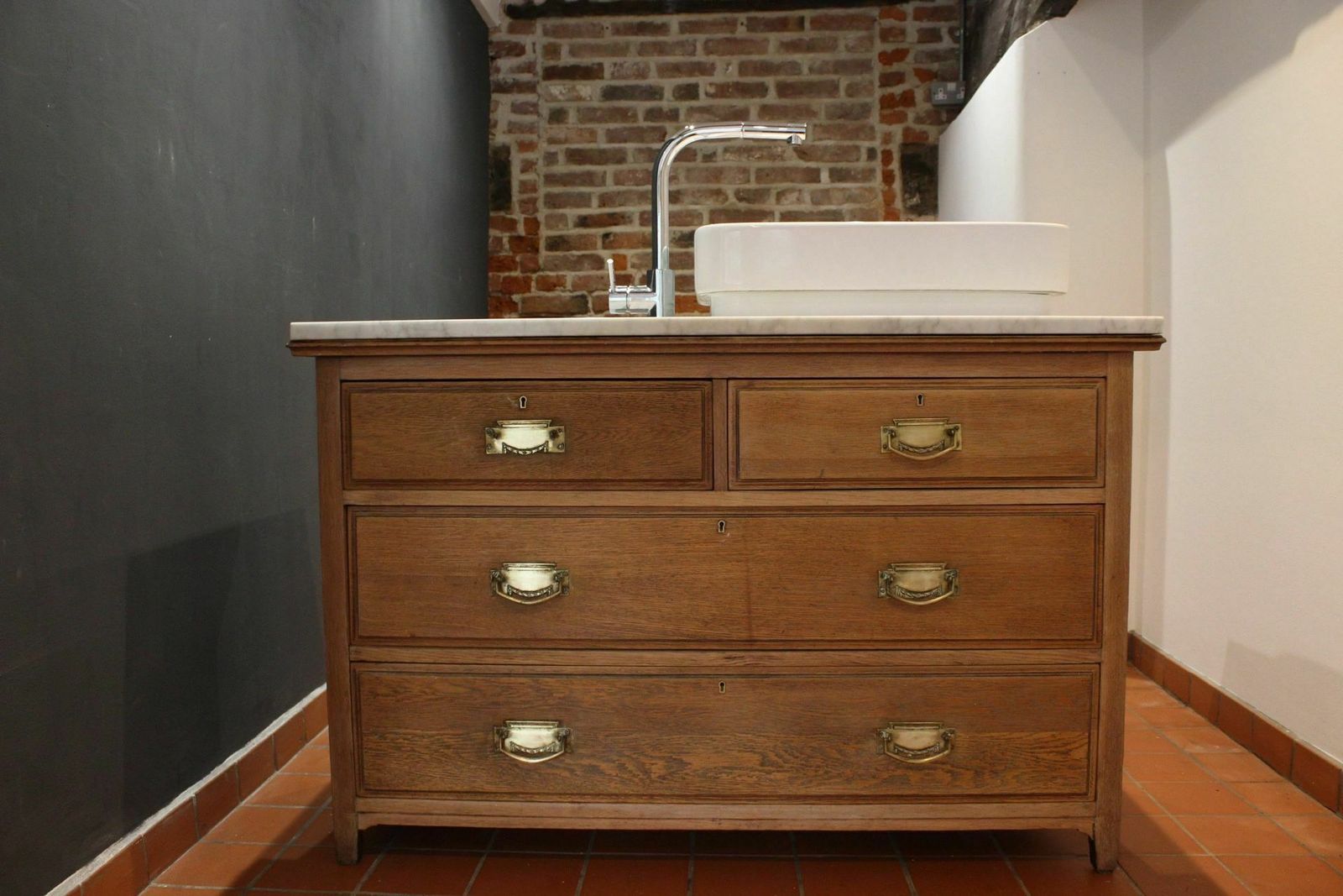 Bathroom Vanity With Solid Marble Top And Butler Sink One Off End Of Season Clearance Sale!!!!