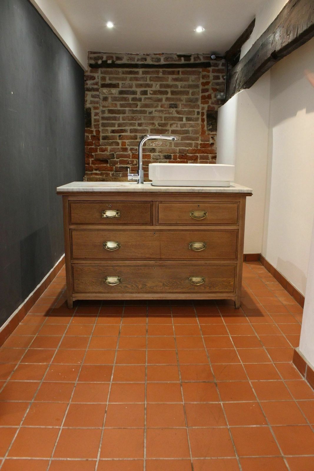 Bathroom Vanity With Solid Marble Top And Butler Sink One Off End Of Season Clearance Sale!!!! photo furniture