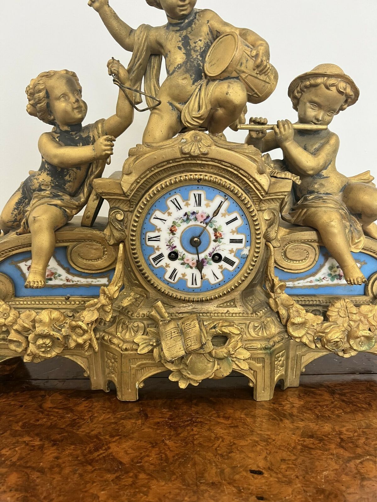 Quality Victorian Phillipe H. Mourey French Mantle Clock photo vintage