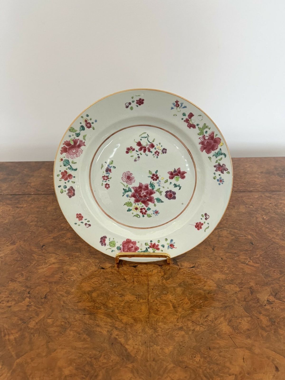 Lovely Antique Chinese Famille Rose Porcelain Plate