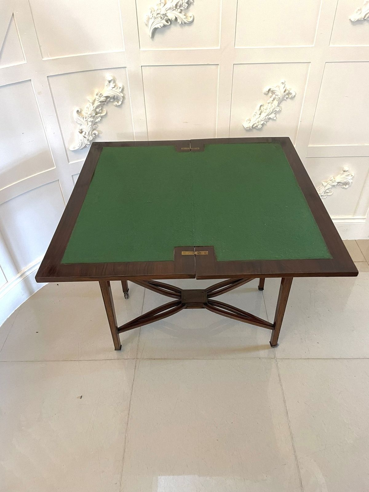 Antique Rosewood Inlaid Freestanding Side Table photo for sale