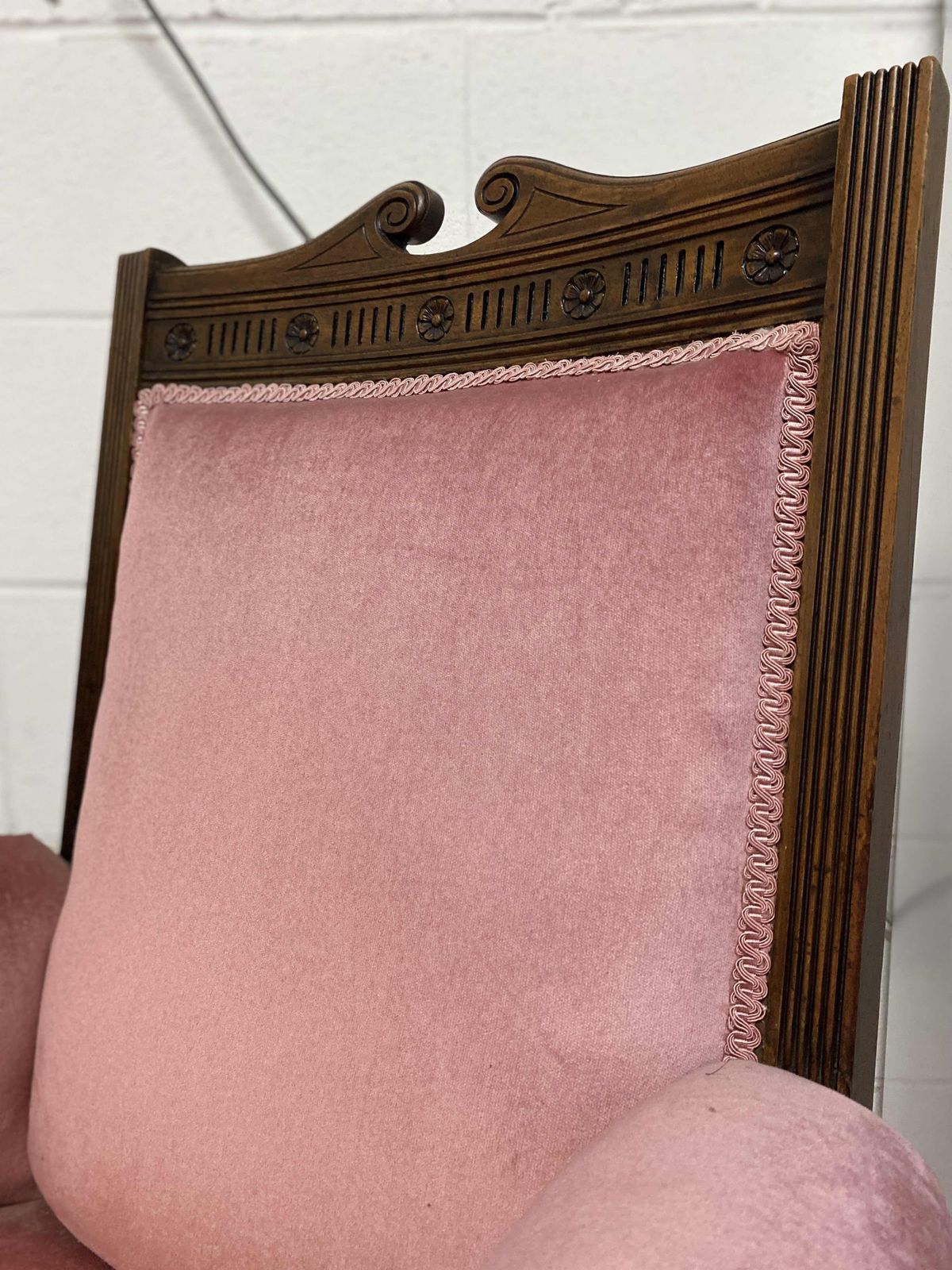 Edwardian Sofa Chair Recently Upholstered (Dimensions Are Not Accurate Please Contact) photo Furniture