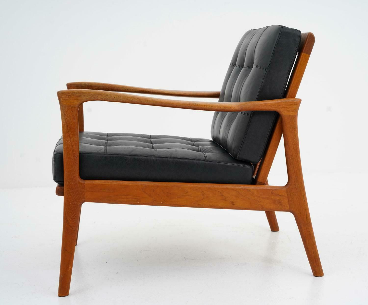 Scandinavian Easy Chairs "Böja" By Carl Erik Johansson For Bejra Möbel photo for sale