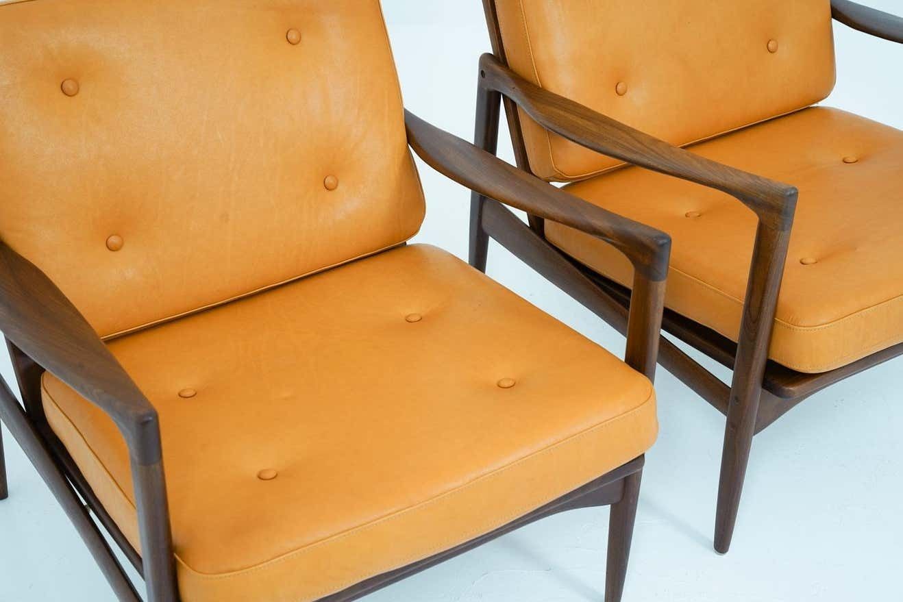 Midcentury Scandinavian Seating Group "Kandidaten" By Ib Kofod Larsen photo vintage